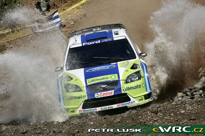 Hirvonen Mikko - Lehtinen Jarmo
53º BP Ultimate Acropolis Rally of Greece 2006. Ford Focus RS WRC '06 (EU55 BNA). Clasificado 3º.
BP Ford World Rally Team

Del 2 al 4 de Junio, Athens.
Superficie: tierra.

El Rally constabade 3 etapas con un tenia un total de 1279.29 km de los que 355.62 km divididos en 18 tramos eran cronometrados.

Se inscribieron 91 equipos, tomaron la salida 84, finalizaron 69.

© Petr Lusk
@@
Palabras clave: Ford;Focus;WRC;Acropolis;Frecia;Atenas;2006