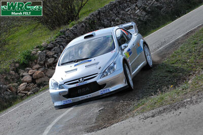 Alexandre Bengué - Caroline Escudero-Bengué
42º RallyRACC Catalunya - Costa Daurada 2006. Peugeot 307 WRC (3052 YQ 74). Clasificado 4º.
Czech RT Škoda Kopecký

Del 24 al 26 de Marzo, Salou, Tarragona, Catalunya, España.
Superficie: asfalto.

El Rally tenia un total de 1376.14 Km de los que 346.43 Km divididos en 16 tramos eran especiales.

Se inscribieron 71 equipos, tomaron la salida 66, finalizaron 56.

© Marek Felt
@@
Palabras clave: Peugeot;WRC;Catalunya;España;Spain;2006