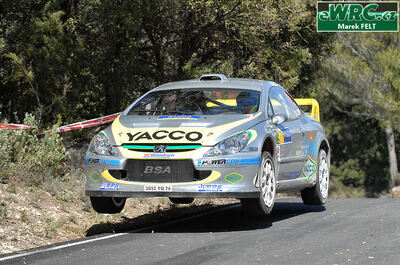 Alexandre Bengué - Caroline Escudero-Bengué
42º RallyRACC Catalunya - Costa Daurada 2006. Peugeot 307 WRC (3052 YQ 74). Clasificado 4º.
Czech RT Škoda Kopecký

Del 24 al 26 de Marzo, Salou, Tarragona, Catalunya, España.
Superficie: asfalto.

El Rally tenia un total de 1376.14 Km de los que 346.43 Km divididos en 16 tramos eran especiales.

Se inscribieron 71 equipos, tomaron la salida 66, finalizaron 56.

© Marek Felt
@@
Palabras clave: Peugeot;WRC;Catalunya;España;Spain;2006