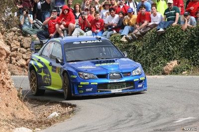 Petter Solberg - Phil Mills
42º RallyRACC Catalunya - Costa Daurada 2006. Subaru Impreza S12 WRC '06 (FT55 SRT). Clasificado 7º.
Subaru World Rally Team

Del 24 al 26 de Marzo, Salou, Tarragona, Catalunya, España.
Superficie: asfalto.

El Rally tenia un total de 1,376.14 Km de los que 346.43 Km divididos en 16 tramos eran especiales.

Se inscribieron 71 equipos, tomaron la salida 66, finalizaron 56.

© Joachim Hähn
@@
Palabras clave: Subaru;Impreza;WRC;Catalunya;España;Spain;2006