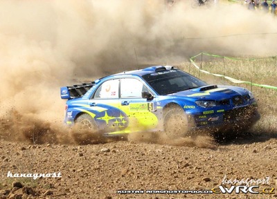 Petter Solberg - Phil Mills
53º BP Ultimate Acropolis Rally of Greece 2006. Subaru Impreza S12 WRC '06 (ST55 SRT). Clasificado 7º.
Subaru World Rally Team

Del 2 al 4 de Junio, Athens.
Superficie: tierra.

El Rally constabade 3 etapas con un tenia un total de 1279.29 km de los que 355.62 km divididos en 18 tramos eran cronometrados.

Se inscribieron 91 equipos, tomaron la salida 84, finalizaron 69.

© Kostas Anagnostopoulos
@@
Palabras clave: Subaru;Impreza;Acropolis;Grecia;Atenas;2006