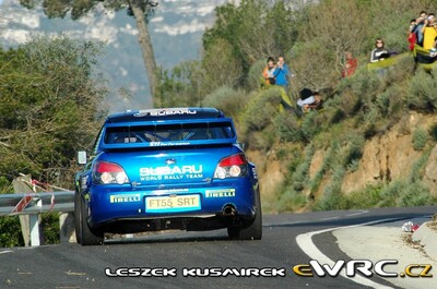 Petter Solberg - Phil Mills
42º RallyRACC Catalunya - Costa Daurada 2006. Subaru Impreza S12 WRC '06 (FT55 SRT). Clasificado 7º.
Subaru World Rally Team

Del 24 al 26 de Marzo, Salou, Tarragona, Catalunya, España.
Superficie: asfalto.

El Rally tenia un total de 1,376.14 Km de los que 346.43 Km divididos en 16 tramos eran especiales.

Se inscribieron 71 equipos, tomaron la salida 66, finalizaron 56.

© Leszek Kusmirek
@@
Palabras clave: Subaru;Impreza;WRC;Catalunya;España;Spain;2006