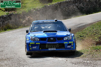 Petter Solberg - Phil Mills
42º RallyRACC Catalunya - Costa Daurada 2006. Subaru Impreza S12 WRC '06 (FT55 SRT). Clasificado 7º.
Subaru World Rally Team

Del 24 al 26 de Marzo, Salou, Tarragona, Catalunya, España.
Superficie: asfalto.

El Rally tenia un total de 1,376.14 Km de los que 346.43 Km divididos en 16 tramos eran especiales.

Se inscribieron 71 equipos, tomaron la salida 66, finalizaron 56.

© Marek Felt
@@
Palabras clave: Subaru;Impreza;WRC;Catalunya;España;Spain;2006