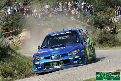 Petter Solberg - Phil Mills
42º RallyRACC Catalunya - Costa Daurada 2006. Subaru Impreza S12 WRC '06 (FT55 SRT). Clasificado 7º.
Subaru World Rally Team

Del 24 al 26 de Marzo, Salou, Tarragona, Catalunya, España.
Superficie: asfalto.

El Rally tenia un total de 1,376.14 Km de los que 346.43 Km divididos en 16 tramos eran especiales.

Se inscribieron 71 equipos, tomaron la salida 66, finalizaron 56.

© Petr Lusk
@@
Palabras clave: Subaru;Impreza;WRC;Catalunya;España;Spain;2006