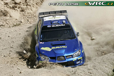 Petter Solberg - Phil Mills
53º BP Ultimate Acropolis Rally of Greece 2006. Subaru Impreza S12 WRC '06 (ST55 SRT). Clasificado 7º.
Subaru World Rally Team

Del 2 al 4 de Junio, Athens.
Superficie: tierra.

El Rally constabade 3 etapas con un tenia un total de 1279.29 km de los que 355.62 km divididos en 18 tramos eran cronometrados.

Se inscribieron 91 equipos, tomaron la salida 84, finalizaron 69.

© Petr Lusk
@@
Palabras clave: Subaru;Impreza;Acropolis;Grecia;Atenas;2006