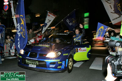 Petter Solberg - Phil Mills
6º Rally de Japan 2006. Subaru Impreza S12 WRC '06 (HT55 SRT). Clasificado 7º.
Subaru World Rally Team

Del 1 al 3 de Octubre, Obihiro, Hokkaido.
Superficie: tierra.

El Rally constaba de 3 etapas con un total de 1586.52 km de los que 345.72 km divididos en 27 tramos eran cronometrados.

Tomaron la salida 87 equipos, finalizaron 78.

© Dan Vrubel
@@
Palabras clave: Subaru;Impreza;WRC;Japon;2006