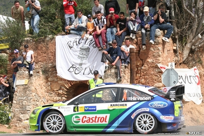 Mikko Hirvonen - Jarmo Lehtinen
42º RallyRACC Catalunya - Costa Daurada 2006. Ford Focus RS WRC '06 (EU55 BNA). Clasificado 9º.
BP Ford World Rally Team

Del 24 al 26 de Marzo, Salou, Tarragona, Catalunya, España.
Superficie: asfalto.

El Rally tenia un total de 1,376.14 Km de los que 346.43 Km divididos en 16 tramos eran especiales.

Se inscribieron 71 equipos, tomaron la salida 66, finalizaron 56.

© Joachim Hähn
@@
Palabras clave: Ford;Focus;WRC;Catalunya;España;Spain;2006