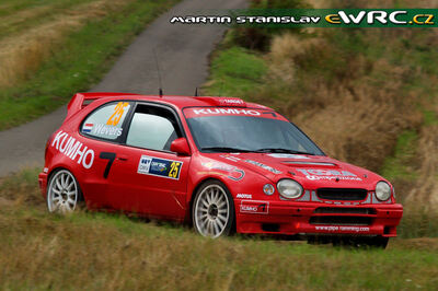 Erik Wevers - Filip Goddé
25º OMV ADAC Rallye Deutschland 2006. Toyota Corolla WRC (K-AM 361). Clasificado 13º.

Del 11 al 13 de Agosto, Trier, Rhineland-Palatinate.
Superficie: asfalto.

El Rally constaba de 3 etapas con un total de 1300.48 km de los que 349.11 km divididos en 19 tramos eran cronometrados.

Tomaron la salida 73 equipos, finalizaron 56.

© Martin Stanislav
@@
Palabras clave: Toyota;Corolla;WRC;Alemania