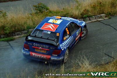 Xevi Pons - Carlos del Barrio
25º OMV ADAC Rallye Deutschland 2006. Citroën Xsara WRC (834 DPT 78). Clasificado 14º.

Del 11 al 13 de Agosto, Trier, Rhineland-Palatinate.
Superficie: asfalto.

El Rally constaba de 3 etapas con un total de 1300.48 km de los que 349.11 km divididos en 19 tramos eran cronometrados.

Tomaron la salida 73 equipos, finalizaron 56.

© Vit Bezdekovský
@@
Palabras clave: Citroen;Xsara;WRC;Alemania;2006
