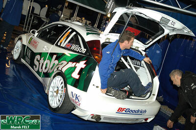 Matthew Wilson - Michael Orr
74º Rallye Automobile de Monte-Carlo 2006. Ford Focus RS WRC '04 (1 ES). Clasificado 15º.
Stobart VK Ford Rally Team

Del 20 al 22 de Enero, Monaco.
Superficie: asfalto - nieve.

El Rally tenia un total de 1294.89 Km de los que 366.39 km divididos en 18 tramos eran especiales, (2 de ellas fueron canceladas SS3 Pierlas - Ilonse 1 de 23.22 Km y SS11 La Tour sur Tinee - Utelle 2 de 18.73 Km).

Se inscribieron 53 equipos, tomaron la salida 51, finalizaron 43.

© Marek Felt
@@
Palabras clave: Ford;Focus;WRC;Montecarlo;2006