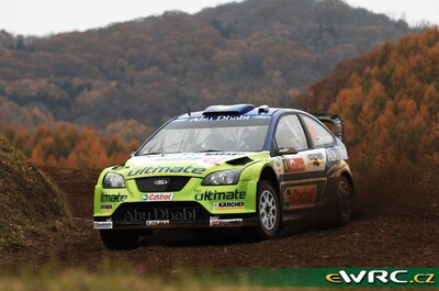 Mikko Hirvonen - Jarmo Lehtinen
7º Rally Japan 2007. Ford Focus RS WRC '07 (EJ56 FXA). Clasificado 25º.
BP Ford World Rally Team

Del 26 al 28 de Octubre, Obihiro.
Superficie: tierra.

El Rally constaba de 3 etapas con un total de 1575.79 km de los que 350.19 km divididos en 27 tramos eran cronometrados.

Tomaron la salida 85 equipos, finalizaron 72.

© Willy Weyens
@
Palabras clave: Ford;Focus;WRC;Japon;2007