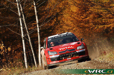 Dani Sordo - Marc Marti
7º Rally Japan 2007. Citroën C4 WRC (745 DYN 78). Clasificado 2º.
Citroën Total WRT

Del 26 al 28 de Octubre, Obihiro.
Superficie: tierra.

El Rally constaba de 3 etapas con un total de 1575.79 km de los que 350.19 km divididos en 27 tramos eran cronometrados.

Tomaron la salida 85 equipos, finalizaron 72.

© Willy Weyens
@@
Palabras clave: Citroen;WRC;Japon;2007