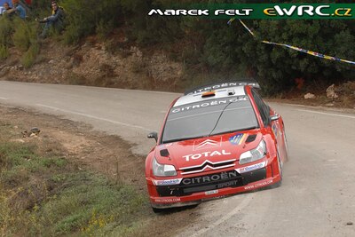 Dani Sordo - Marc Martí
43º Rally RACC Catalunya - Costa Daurada 2007. Citroën C4 WRC (738 DYN 78). Clasificado 2º.
Citroën Total WRT

Del 5 al 7 de Octubre, Salou, Tarragona, Catalunya, España.
Superficie: asfalto.

El Rally tenia un total de 1359.96 km de los que 352.87 km divididos en 18 tramos, eran especiales.

Se inscribieron 84 equipos, tomaron la salida 81, finalizaron 65.

© Marek Felt
@@
Palabras clave: ;Catalunya;Costa_Daurada;RACC;España;Spain;2007