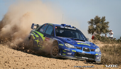 Petter Solberg - Phil Mills
41º Vodafone Rally de Portugal 2007. Subaru Impreza S12B WRC '07 (FT56 SRT). Clasificado 2º.
Subaru World Rally Team

Del 30 de Marzo al 1 de Abril, Faro.
Superficie: tierra.

El Rally constaba de 3 etapas con un total de 1009.31 km de los que 357.10 km divididos en 18 tramos, eran cronometrados.

Tomaron la salida 80 equipos, finalizaron 61.

© Petr Sagner
@@
Palabras clave: Petter_Solberg;Subaru;Impreza;WRC;Portugal;2007