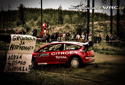 Sébastien Loeb - Daniel Elena
57º Neste Oil Rally Finland 2007. Citroën C4 WRC (741 DYN 78). Clasificado 3º.
Citroën Total WRT

Del 3 al 5 de Agosto, Jyväskylä.
Superficie: tierra.

El Rally constaba de 3 etapas con un total de 1375.15 km de los que 360.34 km divididos en 23 tramos eran cronometrados.

Tomaron la salida 97 equipos, finalizaron 70.

© Luca Barsali

Palabras clave: Citroen;WRC;Finlandia;2007