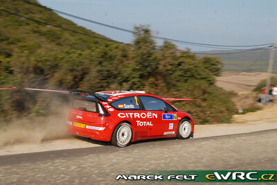 Dani Sordo - Marc Marti
51º Tour de Corse - Rallye de France 2007. Citroën C4 WRC (738 DYN 78). Clasificado 3º.
Citroën Total WRT

Del 12 al 14 de Octubre, Ajaccio.
Superficie: asfalto.

El Rally constaba de 3 etapas con un total de 1099.10 km de los que 359.32 km divididos en 16 tramos, eran cronometrados.

Tomaron la salida 74 equipos, finalizaron 57.

© Marek Felt
@
Palabras clave: Citroen;WRC;Corse;Corcega;2007