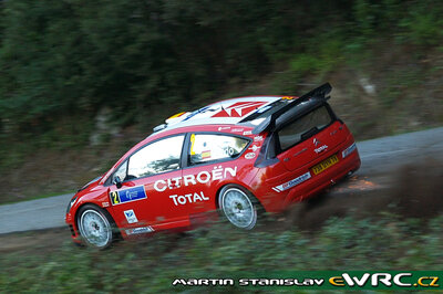 Dani Sordo - Marc Marti
51º Tour de Corse - Rallye de France 2007. Citroën C4 WRC (738 DYN 78). Clasificado 3º.
Citroën Total WRT

Del 12 al 14 de Octubre, Ajaccio.
Superficie: asfalto.

El Rally constaba de 3 etapas con un total de 1099.10 km de los que 359.32 km divididos en 16 tramos, eran cronometrados.

Tomaron la salida 74 equipos, finalizaron 57.

© Martin Stanislav
@
Palabras clave: Citroen;WRC;Corse;Corcega;2007