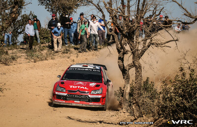 Dani Sordo - Marc Martí
41º Vodafone Rally de Portugal 2007. Citroën C4 WRC (738 DYN 78). Clasificado 3º.
Citroën Total WRT

Del 30 de Marzo al 1 de Abril, Faro.
Superficie: tierra.

El Rally constaba de 3 etapas con un total de 1009.31 km de los que 357.10 km divididos en 18 tramos, eran cronometrados.

Tomaron la salida 80 equipos, finalizaron 61.

© Petr Sagner
@@
Palabras clave: ;Citroen;WRC;Portugal;2007