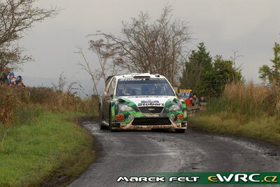 Jari-Matti Latvala - Miikka Anttila
3º Rally Ireland 2007. Ford Focus RS WRC '06 (EJ56 FZB). Clasificado 3º.
Stobart VK Ford Rally Team

Del 16 al 18 de Noviembre, Sligo.
Superficie: asfalto.

El Rally constaba de 3 etapas con un total de 1182.63 km de los que 328.72 km divididos en 20 tramos, eran cronometrados.

Tomaron la salida 84 equipos, finalizaron 66.

© Marek Felt
@@
Palabras clave: Ford;Focus;WRC;Irlanda;2007