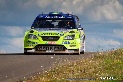 Marcus Grönholm - Timo Rautiainen
26º ADAC Rallye Deutschland 2007. Ford Focus RS WRC '07 (EU07 SSX). Clasificado 4º.
BP Ford World Rally Team

Del 17 al 19 de Agosto, Trier.
Superficie: asfalto.

El Rally constaba de 3 etapas con un total de 1227.04 km de los que 356.27 km divididos en 19 tramos, eran cronometrados.

Tomaron la salida 102 equipos, finalizaron 88.

© Robert Tuchowski
@@
Palabras clave: Ford;Focus;WRC;Alemania;2007