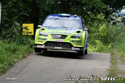 Marcus Grönholm - Timo Rautiainen
26º ADAC Rallye Deutschland 2007. Ford Focus RS WRC '07 (EU07 SSX). Clasificado 4º.
BP Ford World Rally Team

Del 17 al 19 de Agosto, Trier.
Superficie: asfalto.

El Rally constaba de 3 etapas con un total de 1227.04 km de los que 356.27 km divididos en 19 tramos, eran cronometrados.

Tomaron la salida 102 equipos, finalizaron 88.

© Ronny Baert
@
Palabras clave: Ford;Focus;WRC;Alemania;2007