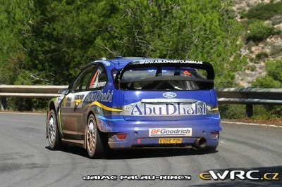 Mikko Hirvonen - Jarmo Lehtinen
43º Rally RACC Catalunya - Costa Daurada 2007. Ford Focus RS WRC '07 (EO56 TZR). Clasificado 4º.
BP Ford World Rally Team

Del 5 al 7 de Octubre, Salou, Tarragona, Catalunya, España.
Superficie: asfalto.

El Rally tenia un total de 1359.96 km de los que 352.87 km divididos en 18 tramos, eran especiales.

Se inscribieron 84 equipos, tomaron la salida 81, finalizaron 65.

© Jaime-Palau Ribes
@@
Palabras clave: ;Ford;Focus;WRC;Catalunya;Costa_Daurada;RACC;España;Spain;2007