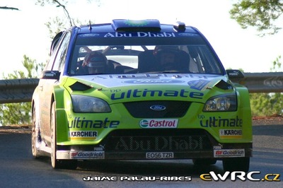 Mikko Hirvonen - Jarmo Lehtinen
43º Rally RACC Catalunya - Costa Daurada 2007. Ford Focus RS WRC '07 (EO56 TZR). Clasificado 4º.
BP Ford World Rally Team

Del 5 al 7 de Octubre, Salou, Tarragona, Catalunya, España.
Superficie: asfalto.

El Rally tenia un total de 1359.96 km de los que 352.87 km divididos en 18 tramos, eran especiales.

Se inscribieron 84 equipos, tomaron la salida 81, finalizaron 65.

© Jaime-Palau Ribes
@@
Palabras clave: ;Ford;Focus;WRC;Catalunya;Costa_Daurada;RACC;España;Spain;2007