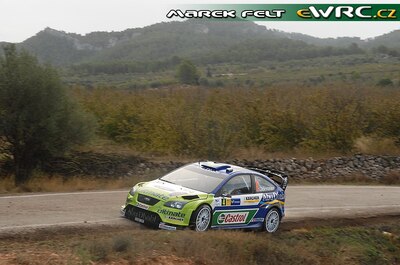 Mikko Hirvonen - Jarmo Lehtinen
43º Rally RACC Catalunya - Costa Daurada 2007. Ford Focus RS WRC '07 (EO56 TZR). Clasificado 4º.
BP Ford World Rally Team

Del 5 al 7 de Octubre, Salou, Tarragona, Catalunya, España.
Superficie: asfalto.

El Rally tenia un total de 1359.96 km de los que 352.87 km divididos en 18 tramos, eran especiales.

Se inscribieron 84 equipos, tomaron la salida 81, finalizaron 65.

© Marek Felt
@@
Palabras clave: ;Ford;Focus;WRC;Catalunya;Costa_Daurada;RACC;España;Spain;2007