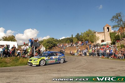 Mikko Hirvonen - Jarmo Lehtinen
43º Rally RACC Catalunya - Costa Daurada 2007. Ford Focus RS WRC '07 (EO56 TZR). Clasificado 4º.
BP Ford World Rally Team

Del 5 al 7 de Octubre, Salou, Tarragona, Catalunya, España.
Superficie: asfalto.

El Rally tenia un total de 1359.96 km de los que 352.87 km divididos en 18 tramos, eran especiales.

Se inscribieron 84 equipos, tomaron la salida 81, finalizaron 65.

© Marek Felt
@@
Palabras clave: ;Ford;Focus;WRC;Catalunya;Costa_Daurada;RACC;España;Spain;2007