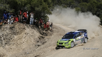 Mikko Hirvonen - Jarmo Lehtinen
54º BP Ultimate Acropolis Rally of Greece 2007. Ford Focus RS WRC 06 (EJ56 FZB). Clasificado 4º.

Del 1 al 3 de Junio, Markopoulo.
Superficie: tierra.

El Rally tenia un total de 1572.33 km de los que 356.36 km divididos en 3 etapas y 23 tramos, eran especiales (2 de ellos fueron cancelados SS9 Imittos 1 y SS20 Imittos 2 de 10,96 km cada uno.

Tomaron la salida 64 equipos, finalizaron 49.

© Petr Sagner
@@
Palabras clave: ;Ford;Focus;WRC;Acropolis;Grecia;2007