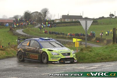 Mikko Hirvonen - Jarmo Lehtinen
3º Rally Ireland 2007. Ford Focus RS WRC '07 (EO56 TZR). Clasificado 4º.
BP Ford World Rally Team

Del 16 al 18 de Noviembre, Sligo.
Superficie: asfalto.

El Rally constaba de 3 etapas con un total de 1182.63 km de los que 328.72 km divididos en 20 tramos, eran cronometrados.

Tomaron la salida 84 equipos, finalizaron 66.

© Marek Felt
@@
Palabras clave: Ford;Focus;WRC;Irlanda;2007