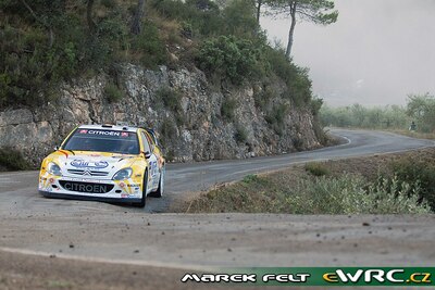François Duval - Patrick Pivato
43º Rally RACC Catalunya - Costa Daurada 2007. Citroën Xsara WRC (100 DZF 78). Clasificado 5º. 
OMV Kronos Citroën WRT

Del 5 al 7 de Octubre, Salou, Tarragona, Catalunya, España.
Superficie: asfalto.

El Rally tenia un total de 1359.96 km de los que 352.87 km divididos en 18 tramos, eran especiales.

Se inscribieron 84 equipos, tomaron la salida 81, finalizaron 65.

© Marek Felt
@@
Palabras clave: Citroen;Xsara;WRC;Catalunya;Costa_Daurada;RACC;España;Spain;2007