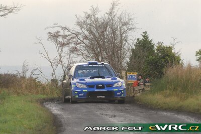 Petter Solberg - Phil Mills
3º Rally Ireland 2007. Subaru Impreza S12B WRC '07 (JT56 SRT). Clasificado 5º.
Subaru World Rally Team

Del 16 al 18 de Noviembre, Sligo.
Superficie: asfalto.

El Rally constaba de 3 etapas con un total de 1182.63 km de los que 328.72 km divididos en 20 tramos, eran cronometrados.

Tomaron la salida 84 equipos, finalizaron 66.

© Marek Felt
@@
Palabras clave: Subaru;Impreza;WRC;Irlanda;2007