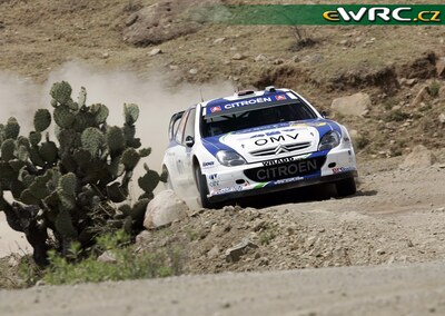 Manfred Stohl - Ilka Minor
4º Corona Rally Mexico 2007. Citroën Xsara WRC (98 DZF 78). Clasificado 6º.
OMV Kronos Citroën WRT

Del 9 al 11 de Marzo, León.
Superficie: tierra.

El Rally constaba de 3 etapas con un total de 849.55 km de los que 366.06 km divididos en 20 tramos, eran cronometrados.

Tomaron la salida 47 equipos, finalizaron 36.

© Teams
@
Palabras clave: Citroen;Xsara;WRC;Mexico;2007