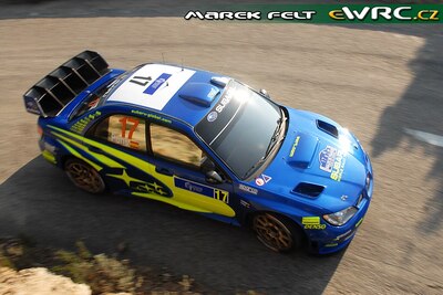 Xevi Pons - Xavier Amigo
51º Tour de Corse - Rallye de France 2007. Subaru Impreza S12B WRC '07 (KT07 SRT). Clasificado 8º.
Subaru World Rally Team

Del 12 al 14 de Octubre, Ajaccio.
Superficie: asfalto.

El Rally constaba de 3 etapas con un total de 1099.10 km de los que 359.32 km divididos en 16 tramos, eran cronometrados.

Tomaron la salida 74 equipos, finalizaron 57.

© Marek Felt
@
Palabras clave: Subaru;Impreza;WRC;Corse;Corcega;2007