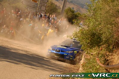 Xevi Pons - Xavier Amigo
51º Tour de Corse - Rallye de France 2007. Subaru Impreza S12B WRC '07 (KT07 SRT). Clasificado 8º.
Subaru World Rally Team

Del 12 al 14 de Octubre, Ajaccio.
Superficie: asfalto.

El Rally constaba de 3 etapas con un total de 1099.10 km de los que 359.32 km divididos en 16 tramos, eran cronometrados.

Tomaron la salida 74 equipos, finalizaron 57.

© Marek Felt
@
Palabras clave: Subaru;Impreza;WRC;Corse;Corcega;2007
