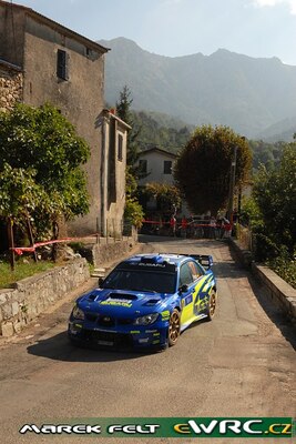 Xevi Pons - Xavier Amigo
51º Tour de Corse - Rallye de France 2007. Subaru Impreza S12B WRC '07 (KT07 SRT). Clasificado 8º.
Subaru World Rally Team

Del 12 al 14 de Octubre, Ajaccio.
Superficie: asfalto.

El Rally constaba de 3 etapas con un total de 1099.10 km de los que 359.32 km divididos en 16 tramos, eran cronometrados.

Tomaron la salida 74 equipos, finalizaron 57.

© Marek Felt
@
Palabras clave: Subaru;Impreza;WRC;Corse;Corcega;2007