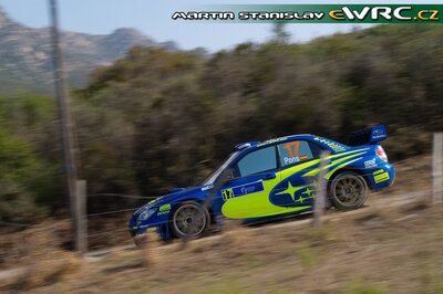 Xevi Pons - Xavier Amigo
51º Tour de Corse - Rallye de France 2007. Subaru Impreza S12B WRC '07 (KT07 SRT). Clasificado 8º.
Subaru World Rally Team

Del 12 al 14 de Octubre, Ajaccio.
Superficie: asfalto.

El Rally constaba de 3 etapas con un total de 1099.10 km de los que 359.32 km divididos en 16 tramos, eran cronometrados.

Tomaron la salida 74 equipos, finalizaron 57.

© Martin Stanislav
@
Palabras clave: Subaru;Impreza;WRC;Corse;Corcega;2007