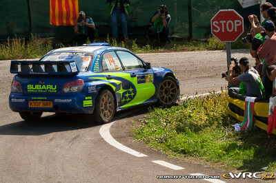 Xavier Pons - Xavier Amigo
43º Rally RACC Catalunya - Costa Daurada 2007. Subaru Impreza S12B WRC '07 (KT07 SRT). Clasificado 9º.
Subaru World Rally Team

Del 5 al 7 de Octubre, Salou, Tarragona, Catalunya, España.
Superficie: asfalto.

El Rally tenia un total de 1359.96 km de los que 352.87 km divididos en 18 tramos, eran especiales.

Se inscribieron 84 equipos, tomaron la salida 81, finalizaron 65.

© Robert Tuchowski
@@
Palabras clave: Xavier_Pons;Subaru;Impreza;WRC;Catalunya;Costa_Daurada;RACC;España;Spain;2007