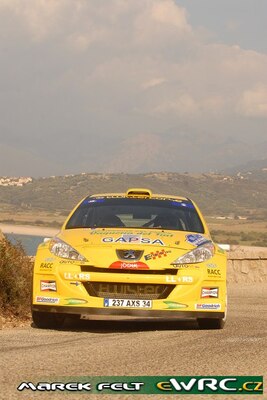 Dani Solà - Carlos del Barrio
51º Tour de Corse - Rallye de France 2007. Peugeot 207 S2000 (237 AXS 34). Clasificado 10º.
Twister Corse

Del 12 al 14 de Octubre, Ajaccio.
Superficie: asfalto.

El Rally constaba de 3 etapas con un total de 1099.10 km de los que 359.32 km divididos en 16 tramos, eran cronometrados.

Tomaron la salida 74 equipos, finalizaron 57.

© Marek Felt
@
Palabras clave: Peugeot;Corse;Corcega;2007