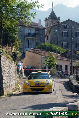 Dani Solà - Carlos del Barrio
51º Tour de Corse - Rallye de France 2007. Peugeot 207 S2000 (237 AXS 34). Clasificado 10º.
Twister Corse

Del 12 al 14 de Octubre, Ajaccio.
Superficie: asfalto.

El Rally constaba de 3 etapas con un total de 1099.10 km de los que 359.32 km divididos en 16 tramos, eran cronometrados.

Tomaron la salida 74 equipos, finalizaron 57.

© Marek Felt
@
Palabras clave: Peugeot;Corse;Corcega;2007