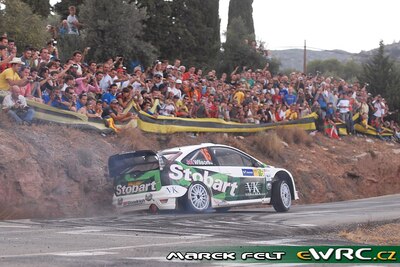 Matthew Wilson - Michael Orr
43º Rally RACC Catalunya - Costa Daurada 2007. Ford Focus RS WRC '06 (1 ES). Clasificado 11º.
Stobart VK Ford Rally Team

Del 5 al 7 de Octubre, Salou, Tarragona, Catalunya, España.
Superficie: asfalto.

El Rally tenia un total de 1359.96 km de los que 352.87 km divididos en 18 tramos, eran especiales.

Se inscribieron 84 equipos, tomaron la salida 81, finalizaron 65.

© Marek Felt
@@
Palabras clave: Ford;Focus;WRC;Catalunya;Costa_Daurada;RACC;España;Spain;2007