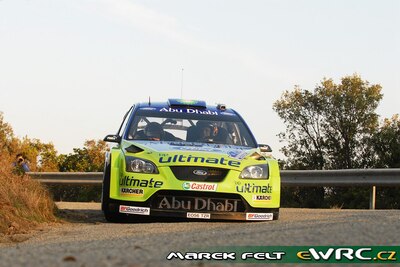 Mikko Hirvonen - Jarmo Lehtinen
51º Tour de Corse - Rallye de France 2007. Ford Focus RS WRC '07 (EO56 TZR). Clasificado 13º.
BP Ford World Rally Team

Del 12 al 14 de Octubre, Ajaccio.
Superficie: asfalto.

El Rally constaba de 3 etapas con un total de 1099.10 km de los que 359.32 km divididos en 16 tramos, eran cronometrados.

Tomaron la salida 74 equipos, finalizaron 57.

© Marek Felt
@
Palabras clave: Ford;Focus;WRC;Corse;Corcega;2007