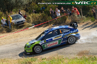 Mikko Hirvonen - Jarmo Lehtinen
51º Tour de Corse - Rallye de France 2007. Ford Focus RS WRC '07 (EO56 TZR). Clasificado 13º.
BP Ford World Rally Team

Del 12 al 14 de Octubre, Ajaccio.
Superficie: asfalto.

El Rally constaba de 3 etapas con un total de 1099.10 km de los que 359.32 km divididos en 16 tramos, eran cronometrados.

Tomaron la salida 74 equipos, finalizaron 57.

© Martin Stanislav
@
Palabras clave: Ford;Focus;WRC;Corse;Corcega;2007