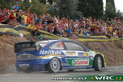 Khalid Al-Qassimi - Nicky Beech
43º Rally RACC Catalunya - Costa Daurada 2007. Ford Focus RS WRC '06 (EU55 CNV). Clasificado 14º.
BP Ford World Rally Team

Del 5 al 7 de Octubre, Salou, Tarragona, Catalunya, España.
Superficie: asfalto.

El Rally tenia un total de 1359.96 km de los que 352.87 km divididos en 18 tramos, eran especiales.

Se inscribieron 84 equipos, tomaron la salida 81, finalizaron 65.

© Marek Felt
@@
Palabras clave: Ford;Focus;WRC;Catalunya;Costa_Daurada;RACC;España;Spain;2007