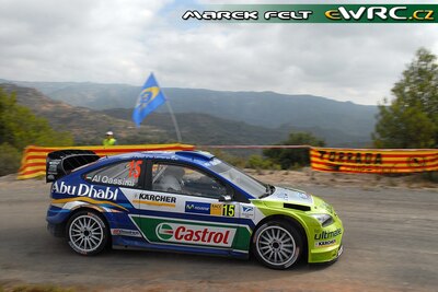 Khalid Al-Qassimi - Nicky Beech
43º Rally RACC Catalunya - Costa Daurada 2007. Ford Focus RS WRC '06 (EU55 CNV). Clasificado 14º.
BP Ford World Rally Team

Del 5 al 7 de Octubre, Salou, Tarragona, Catalunya, España.
Superficie: asfalto.

El Rally tenia un total de 1359.96 km de los que 352.87 km divididos en 18 tramos, eran especiales.

Se inscribieron 84 equipos, tomaron la salida 81, finalizaron 65.

© Marek Felt
@@
Palabras clave: Ford;Focus;WRC;Catalunya;Costa_Daurada;RACC;España;Spain;2007