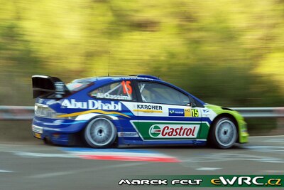 Khalid Al-Qassimi - Nicky Beech
43º Rally RACC Catalunya - Costa Daurada 2007. Ford Focus RS WRC '06 (EU55 CNV). Clasificado 14º.
BP Ford World Rally Team

Del 5 al 7 de Octubre, Salou, Tarragona, Catalunya, España.
Superficie: asfalto.

El Rally tenia un total de 1359.96 km de los que 352.87 km divididos en 18 tramos, eran especiales.

Se inscribieron 84 equipos, tomaron la salida 81, finalizaron 65.

© Marek Felt
@@
Palabras clave: Ford;Focus;WRC;Catalunya;Costa_Daurada;RACC;España;Spain;2007