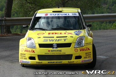 Per-Gunnar Andersson - Jonas Andersson
43º Rally RACC Catalunya - Costa Daurada 2007. Suzuki Swift S1600 (KIH-353). Clasificado 15º.
Suzuki Sport Europe

Del 5 al 7 de Octubre, Salou, Tarragona, Catalunya, España.
Superficie: asfalto.

El Rally tenia un total de 1359.96 km de los que 352.87 km divididos en 18 tramos, eran especiales.

Se inscribieron 84 equipos, tomaron la salida 81, finalizaron 65.

© Jaime-Palau Ribes
@@
Palabras clave: Suzuki;Swift;Catalunya;Costa_Daurada;RACC;España;Spain;2007