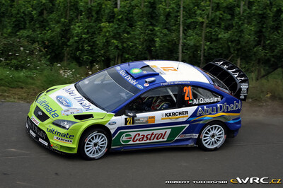 Khalid  Al-Qassimi -  Nicky Beech
26º ADAC Rallye Deutschland 2007. Ford Focus RS WRC '06 (EU55 CNV). Clasificado 16º.
BP Ford World Rally Team

Del 17 al 19 de Agosto, Trier.
Superficie: asfalto.

El Rally constaba de 3 etapas con un total de 1227.04 km de los que 356.27 km divididos en 19 tramos, eran cronometrados.

Tomaron la salida 102 equipos, finalizaron 88.

© Robert Tuchowski
@@
Palabras clave: Ford;Focus;WRC;Alemania;2007