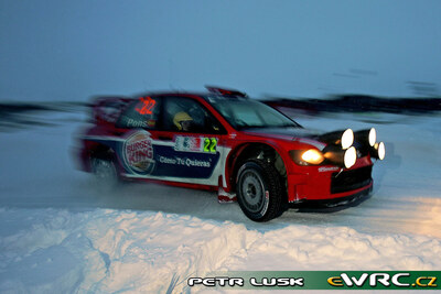 Xavier Pons - Xavier Amigo
22º Rally Norway 2007. Mitsubishi Lancer WRC 05 (KN04 WMC). Clasificado 16º.
MMSP LTD

Del 16 al 18 de Febrero, Hamar, Innlandet.
Superficie: nieve - hielo.

El Rally constaba de 3 etapas con un total de 1109.57 km de los que 355.99 km divididos en 18 tramos, eran cronometrados.

Tomaron la salida 74 equipos, finalizaron 63.

© Petr Lusk
@@
Palabras clave: Mitsubishi;Lancer;WRC;Noruega;2007;Nieve